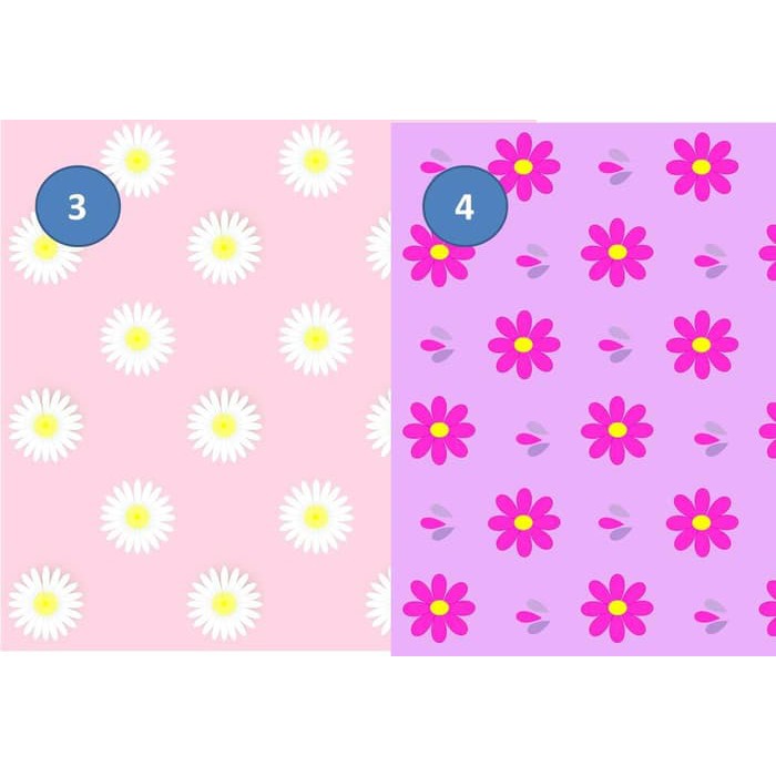 Kertas Scrapbook - Daisy Flower_MEIN Design