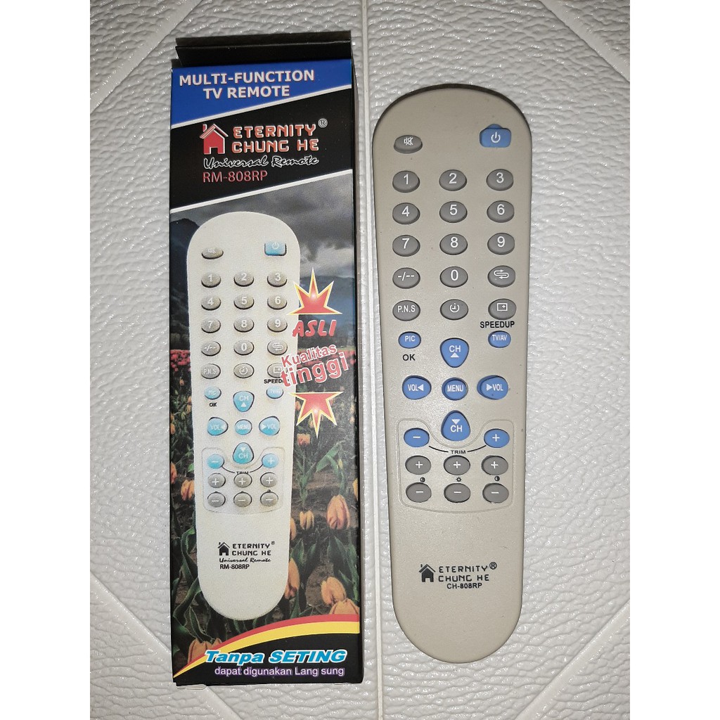 Remot Remote MULTI TV TABUNG KHUSUS CINA CH 808 pengganti remote TV china