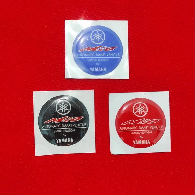 Emblem Resin Tameng Bodi Depan Yamaha Mio Amore Sporty Smile Limited Edition