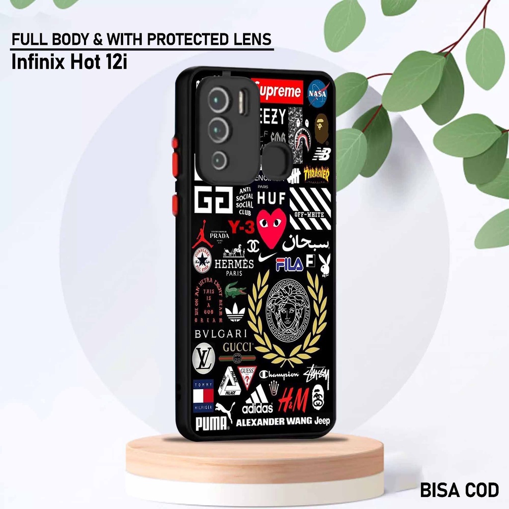 Case Infinix Hot 12i - Motif Case [ Aesth Sticker ] - Hardcase Infinix Hot 12i - Softcase Infinix Ho