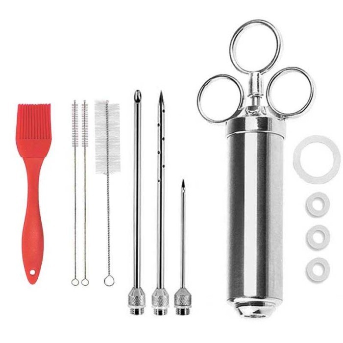 

Suntik Bumbu Daging Ayam 3 Needles 2 Brush 2OZ - IYouNice -IY1819