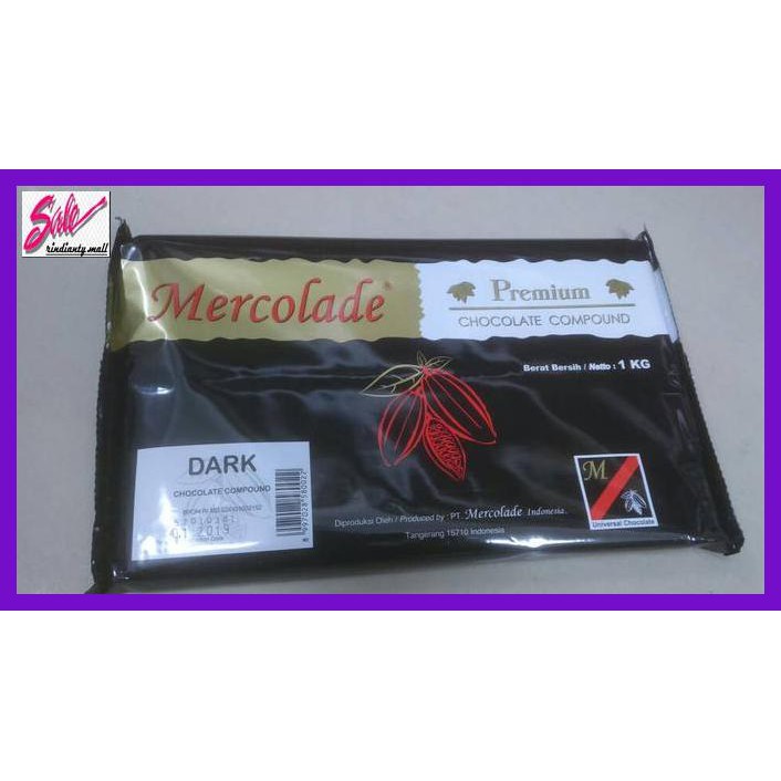 

SAKMACOKLAT- MERCOLADE PREMIUM DARK COMPOUND 1KG -MAKANAN-MINUMAN.