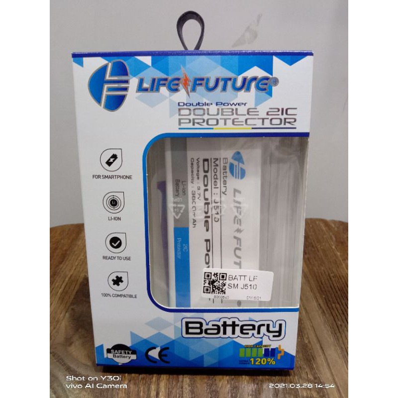 BATRE DOUBLE POWER SAMSUNG J510 / J5 2016 LIFE FUTURE