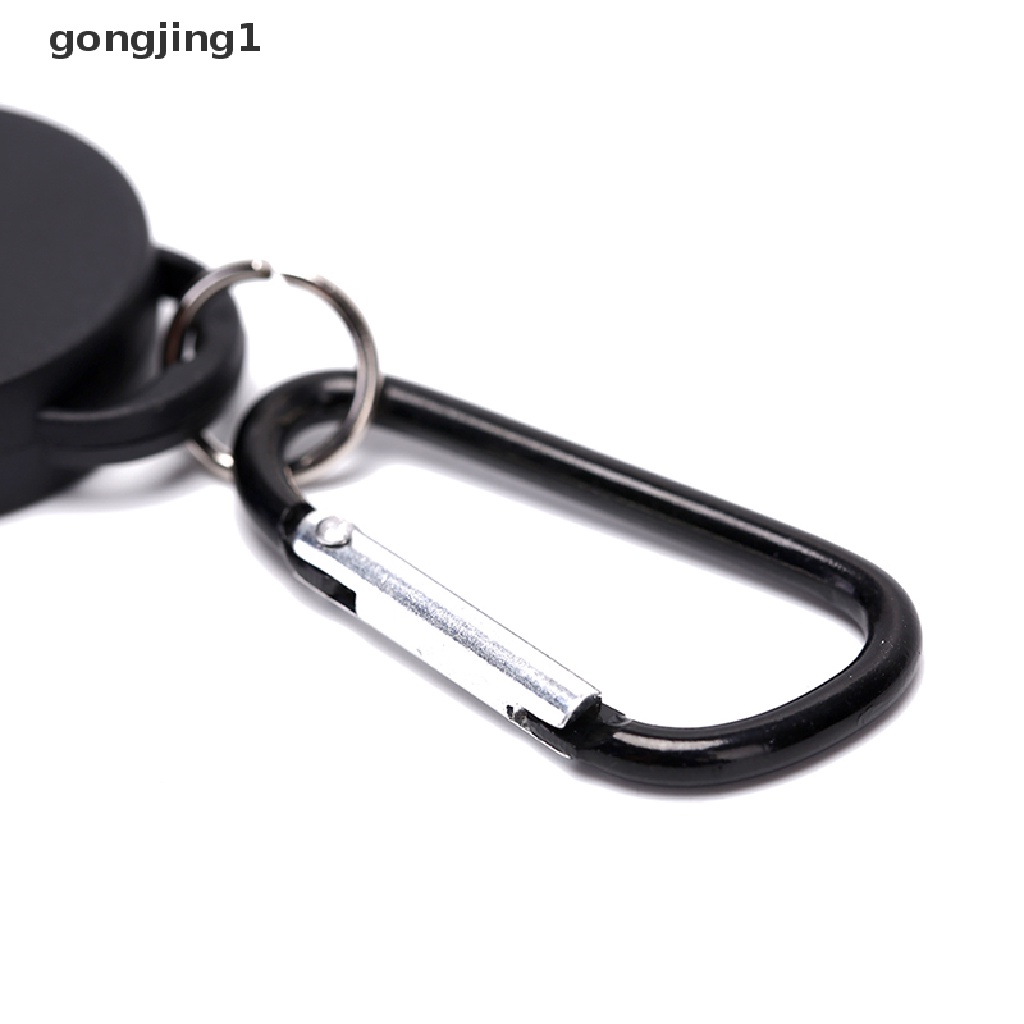 Ggg Gantungan Kunci / Kartu Identitas Retractable Warna Hitam