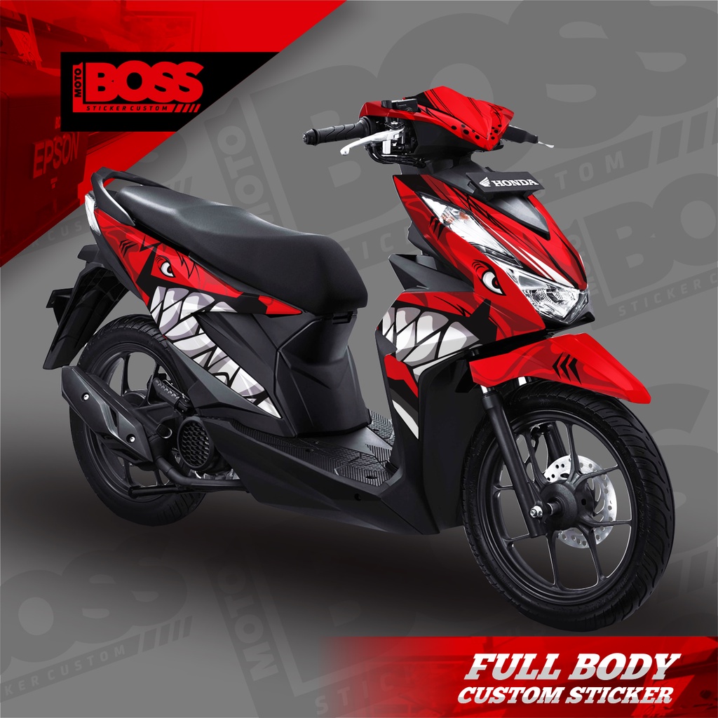Decal Sticker Honda Beat deluxe 2020 2021 2022 Full Body Sticker Decal All New beat fi 2020 Deluxe t