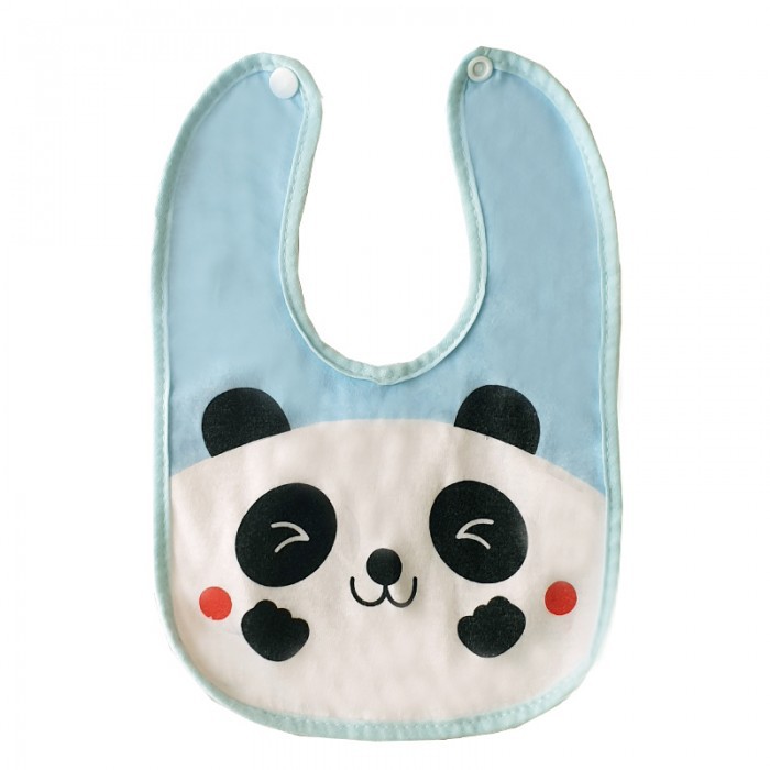 CELEMEK BAYI Bib Slabber Tatak iler Apron Alas Makan Slaber Bayi Lucu Panda Cat WATERPROOF MPASI