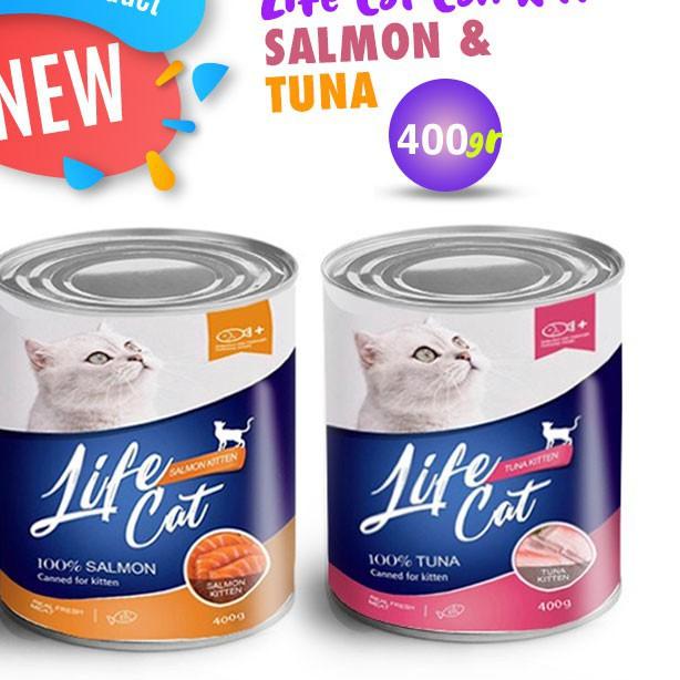 ⚡GROSIR⚡ [GG]LIFE CAT KALENG Wet Food 400 Gr / Makanan Kucing Cair Kaleng produck terbaik