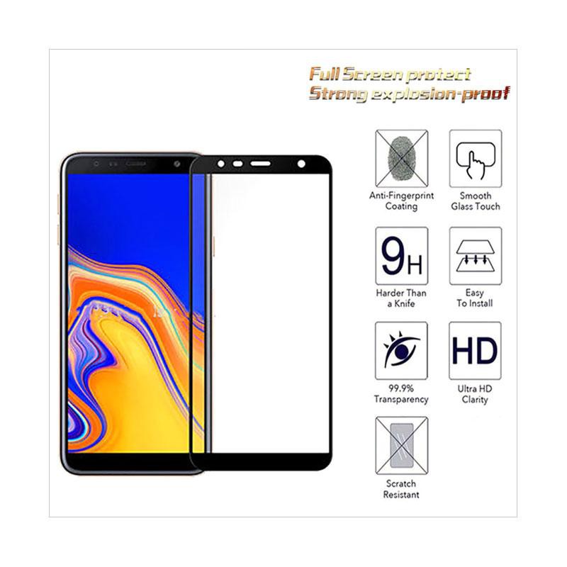 Tempered Glass Full Samsung J4 Plus J6 Plus Screenguard Antigores Temperglass Screen Protector Full