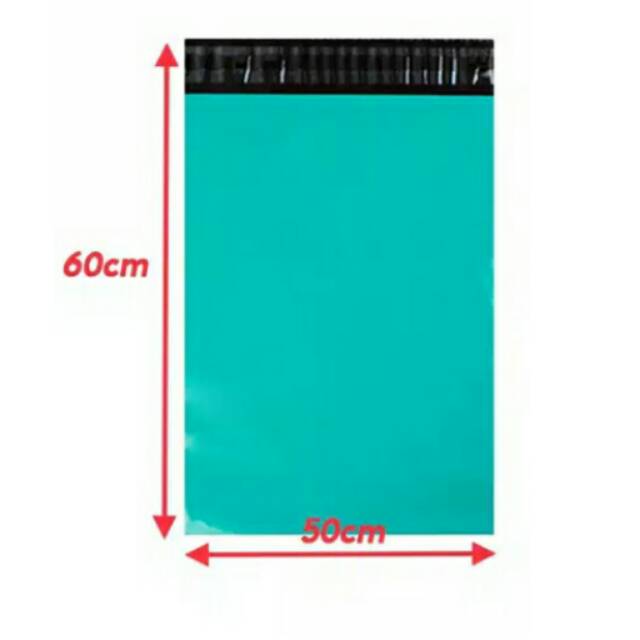 Polybag online shop green 50x60cm /1 lembar