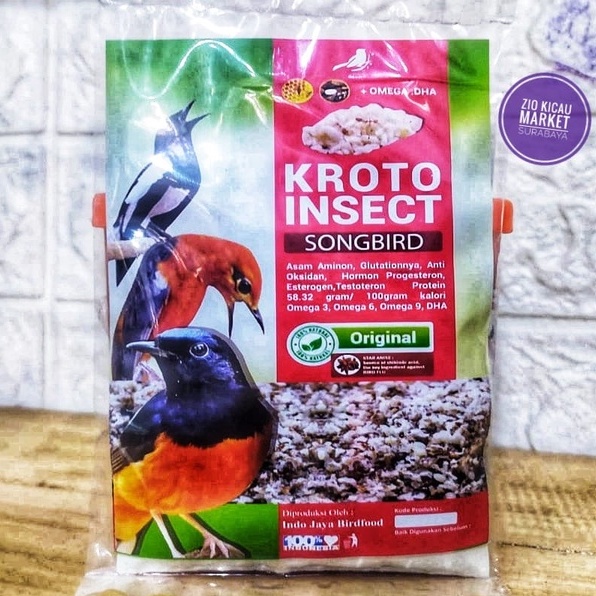 Kroto Song Bird serbuk kroto murni campuran voer & EF untuk burung kicau murai batu kacer c ijo cend