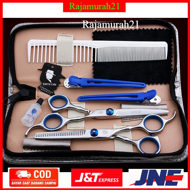 Biutte Set Gunting Rambut Salon Profesional - Silver - OMHZBHSV