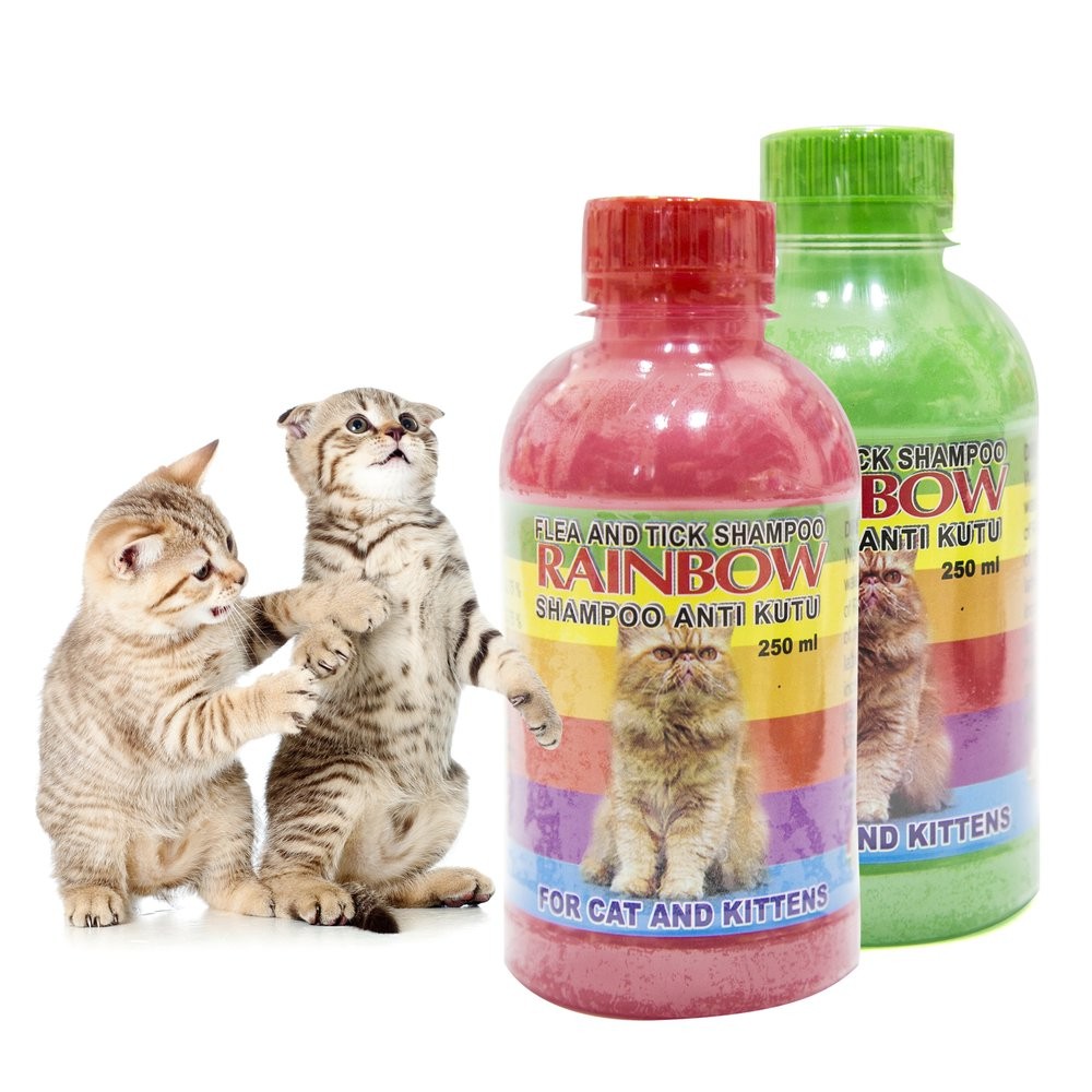 RAINBOW SHAMPO - SHAMPO KUCING ANTI KUTU RAINBOW CAT