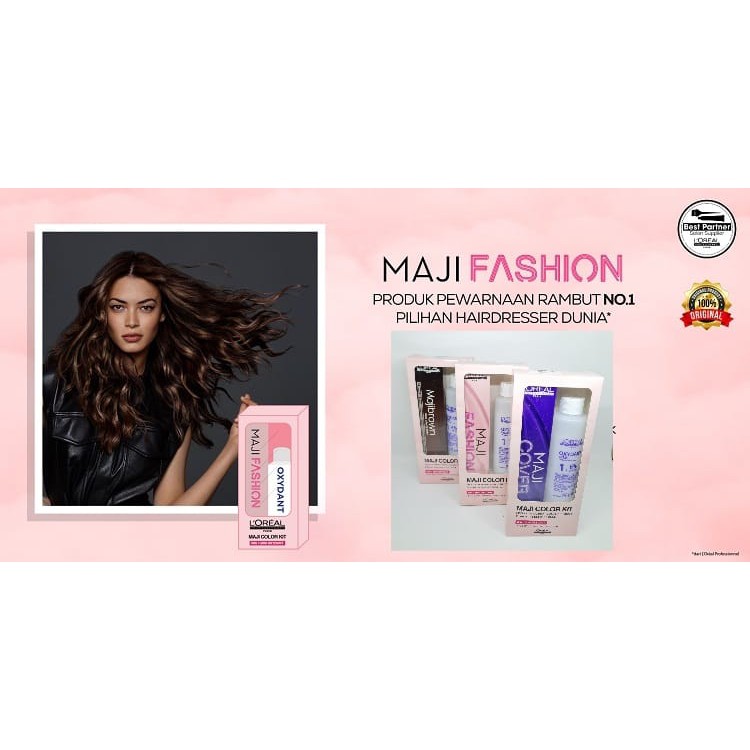 LOREAL Maji Color Kit ( Majifashion / Majicover / Majibrown + oxydant 75ml )