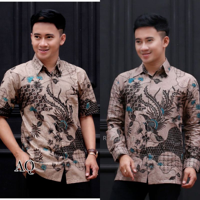 NEW ARRIVAL DISTRO BATIK PRIA BORDIR SOGAN HRB026 BATIKAF