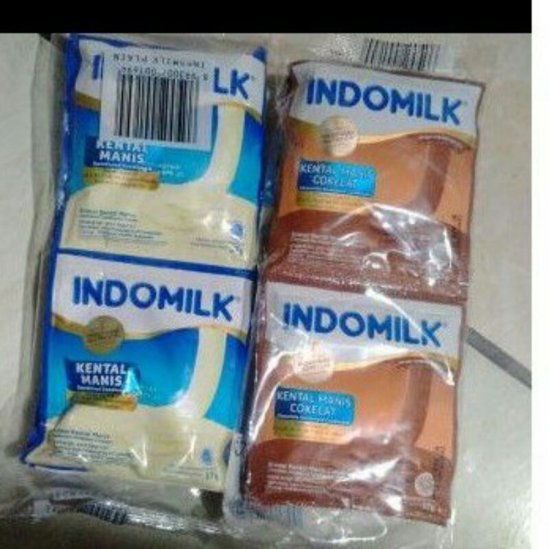 

Susu kental manis Indomilk renceng 6 sashet 37 gr putih /coklat
