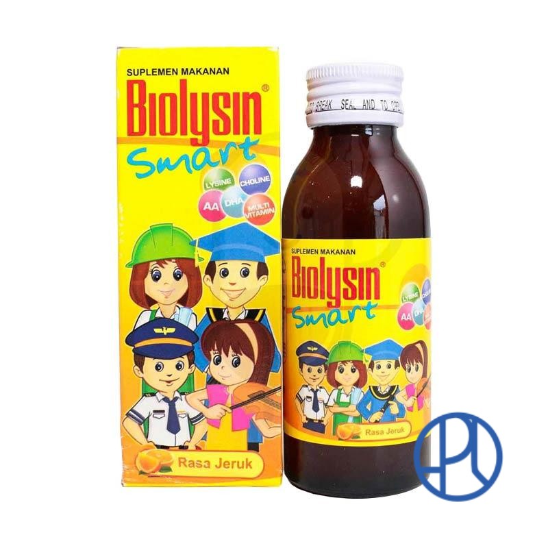 BIOLYSIN SMART 100 ML RASA JERUK MULTIVITAMIN ANAK BALITA PENAMBAH NAFSU MAKAN