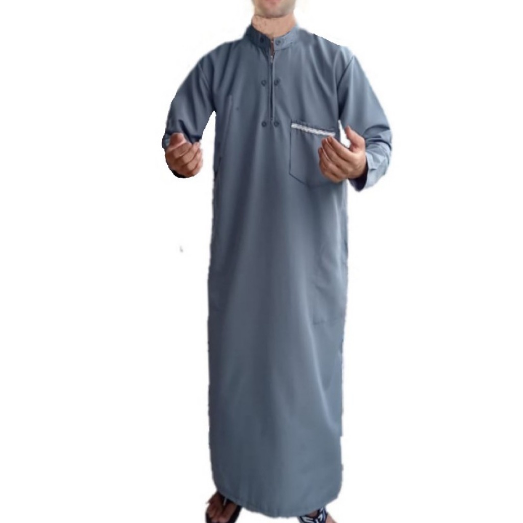 jubah pria PLUS PECI terlaris/gamis laki laki/baju koko dewasa/gamis pakistan arabic/gamis al harby