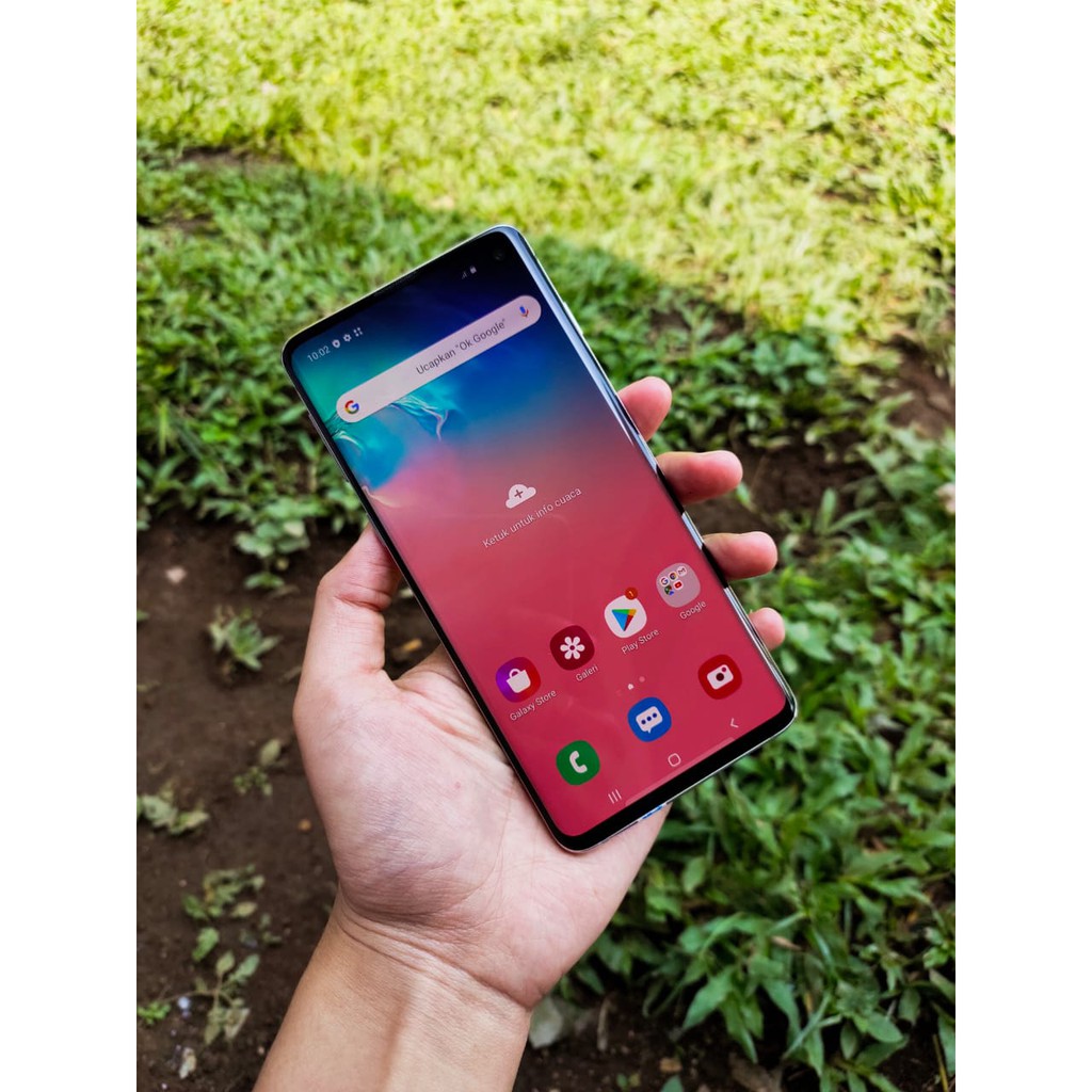 HANDPHONE    HP SAMSUNG S10 8/128GB HP AJA SECOND SEKEN BEKAS MURAH