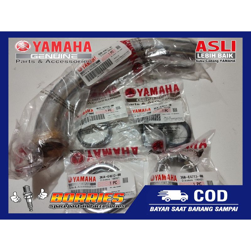 PAKET LEHER KNALPOT RXKING ORI YGP RX KING PACKING PAKING CINCIN SAMBUNGAN EXHAUST MUFFLER MUFLER