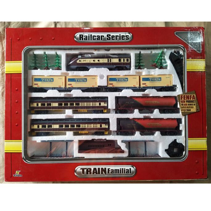 DIECAST KERETA API FENFA DUS MERAH LOCO MODERN STOK TERBATAS