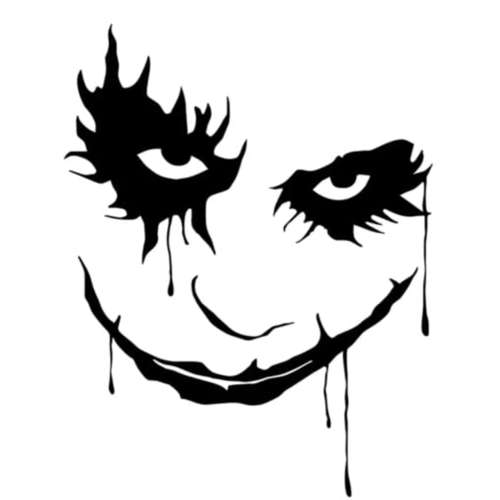 Stiker Joker Decal Motor Mobil Cutting Stiker Joker Timbul