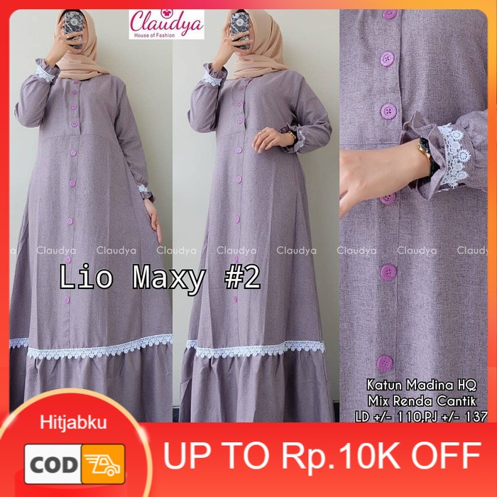 Gamis Wanita Lio Maxy Dress Termurah