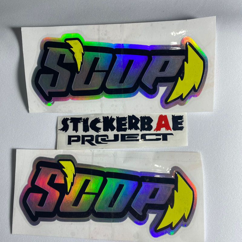 Stiker scop cutting sticker bukan print 1pcs