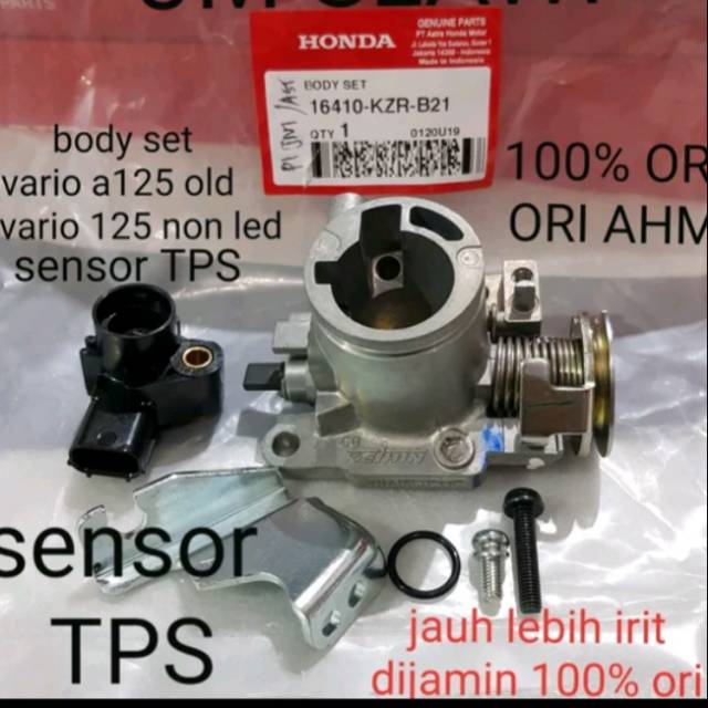 Throttle body karburator vario 125 tecno tahun 2014 ori AHM