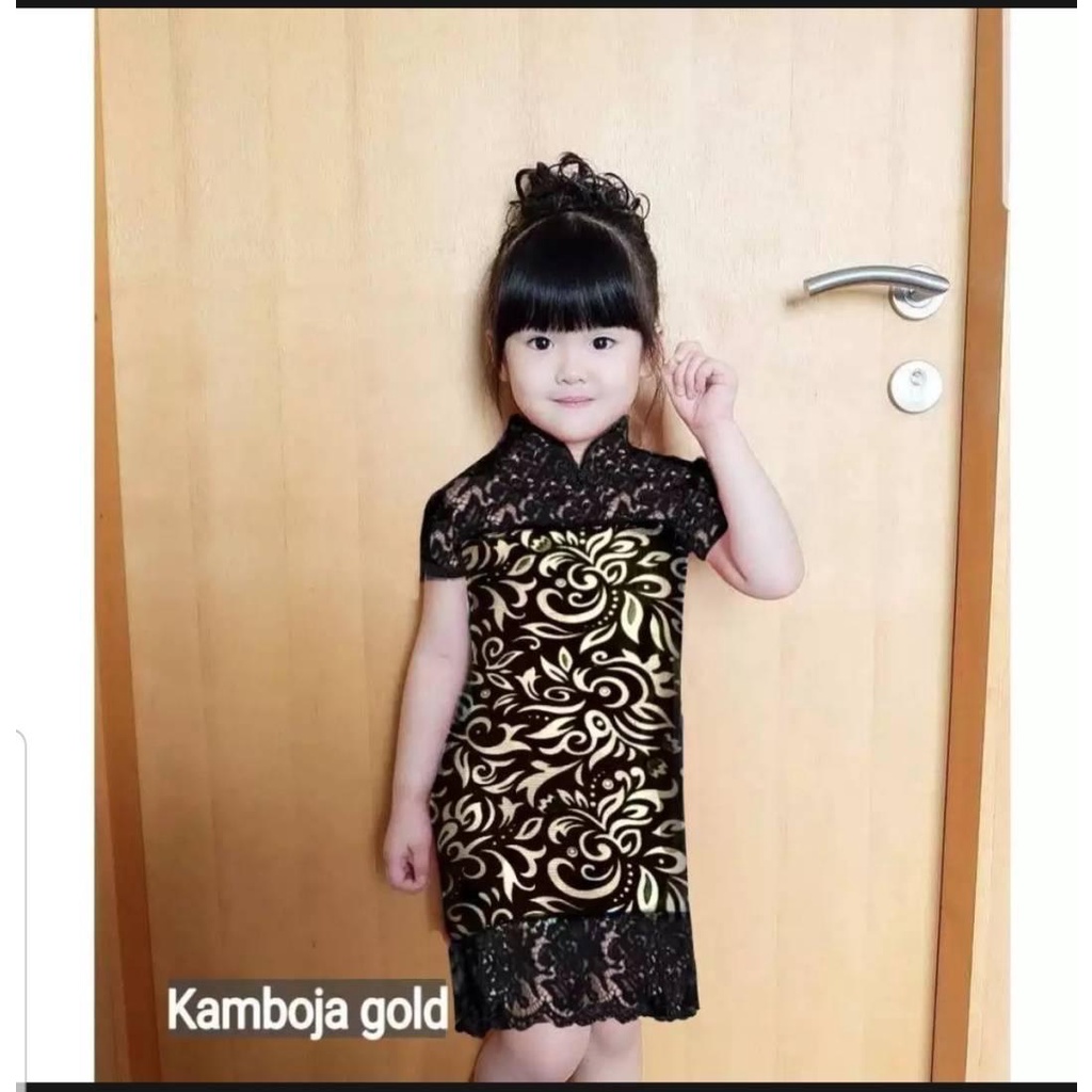 Dress Fashion Anak Clairen Rx Realpict 3/4tahun Rose Gold