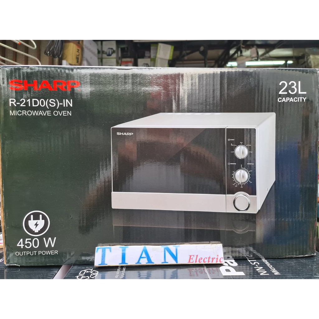 SHARP R-21D0(S)-IN Straight Microwave Oven 23 Liter