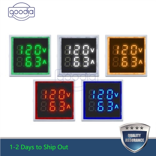 ✈【Fast/COD】✈22mm Mini Digital LED Display AC50-500V 0-100A Voltmeter Ammeter Voltage Current Meter