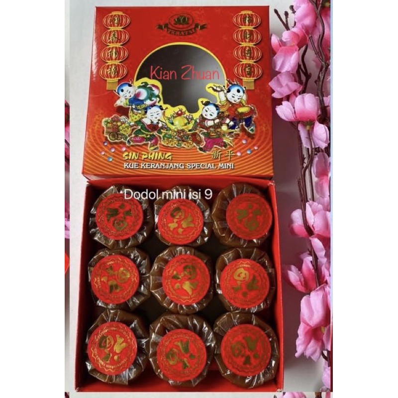 

Dodol Mini isi 9 / Kue Keranjang Sin Phing