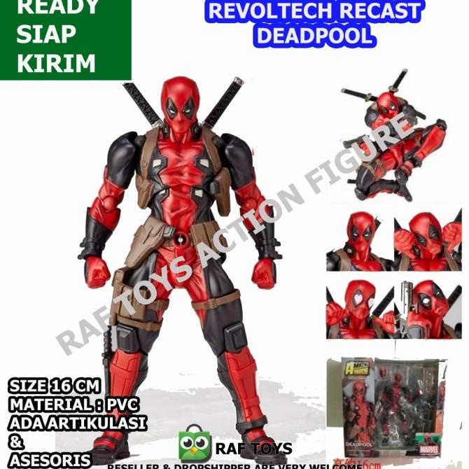 Revoltech deadpool marvel mainan action figure