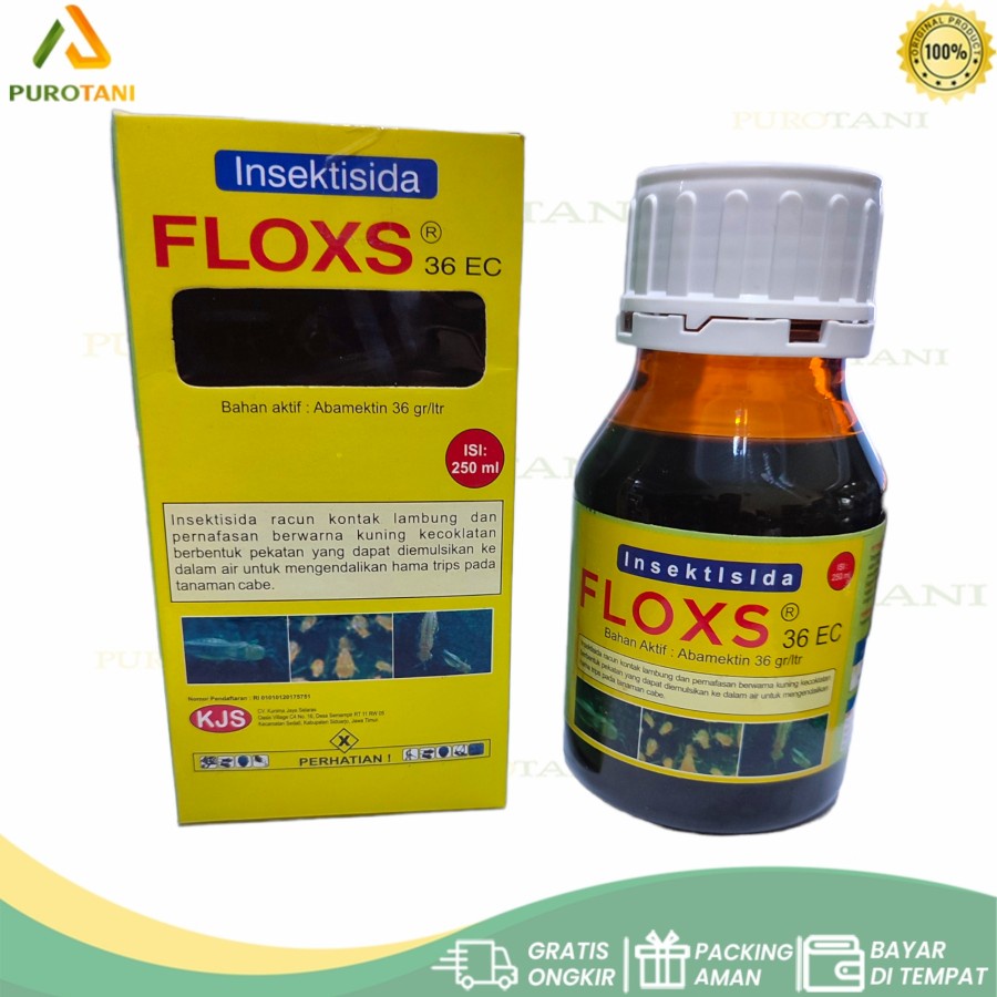 FLOXS 36ec Insektisida Abamektin Abamectin 36 EC 250 ml