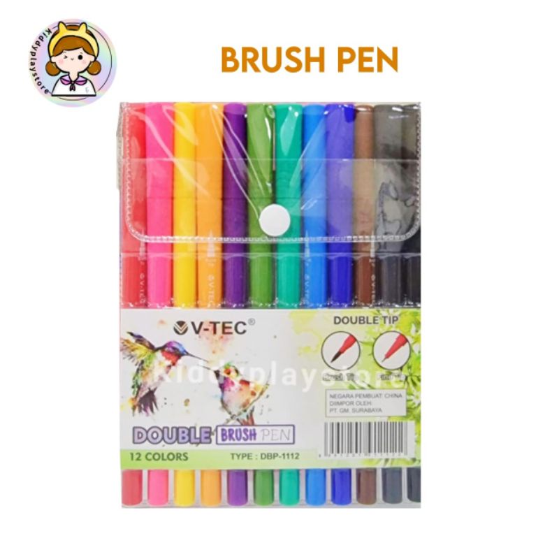 

Brush Pen Dual Tip Isi 12 / Brush Pen / Coloring Pen