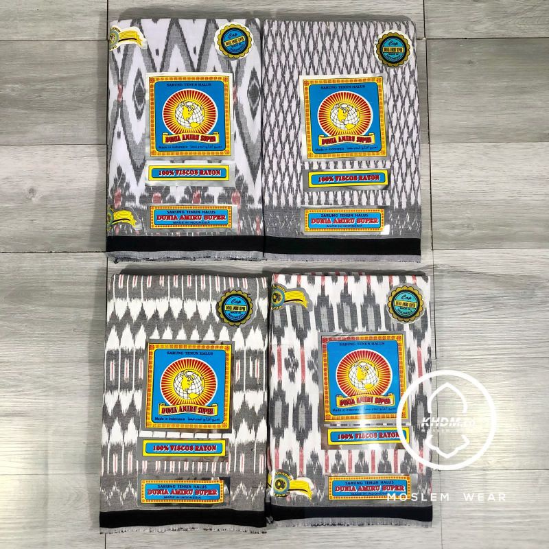 sarung Goyor Tenun ATBM Botol Amiru kualitas Super | Putih