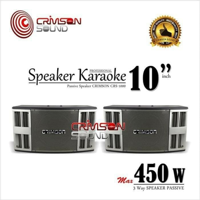 SPEAKER PASIF 10 INCH CRIMSON CRS 1000 SOUND SYSTEM AUDIO