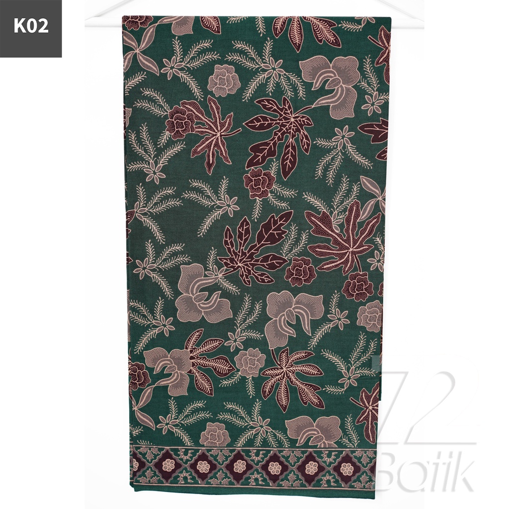 KAIN BATIK PREMIUM Bahan Katun Motif Daun Pepaya Warna Biru 721907 Cap 72 Jarik Jarit Samping Kebat Panjang Batik Katun Modern Premium Bahan Seragam Batik Pernikahan Kantor Keluarga Murah Kamen Jadi Batik Bali Lembaran