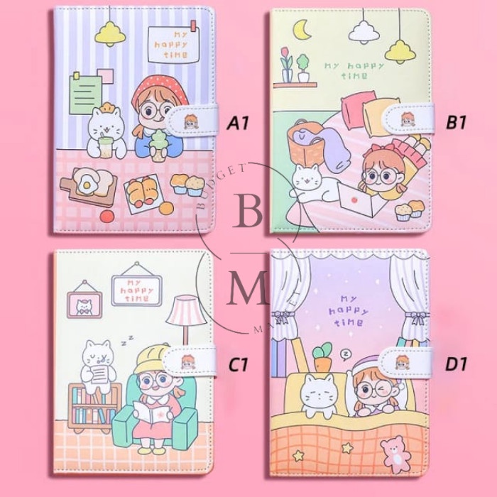 

Terlaris Magnetic Notebook Diary / Jurnal Agenda Buku tulis / Planner Wanita - A1
