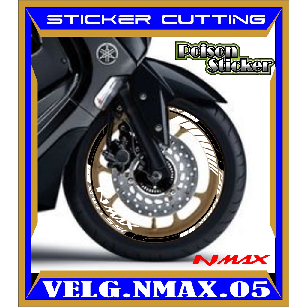 Jual Cutting Sticker Velg Nmax Stiker Lis List Variasi Ban Velg Yamaha