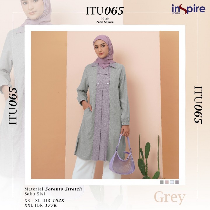 Baju Tunik ITU 065 65 inspire youth / Fashion Muslim / Tunik Terbaru 2022 / Tunik