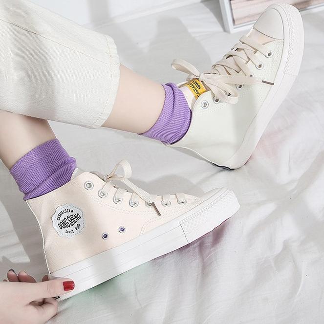 Lagi Tren.. LURAD Sepatu Kanvas Wanita Ajaib Kekinian Sepatu Canvas Cewek Magic Bisa Berubah Warna