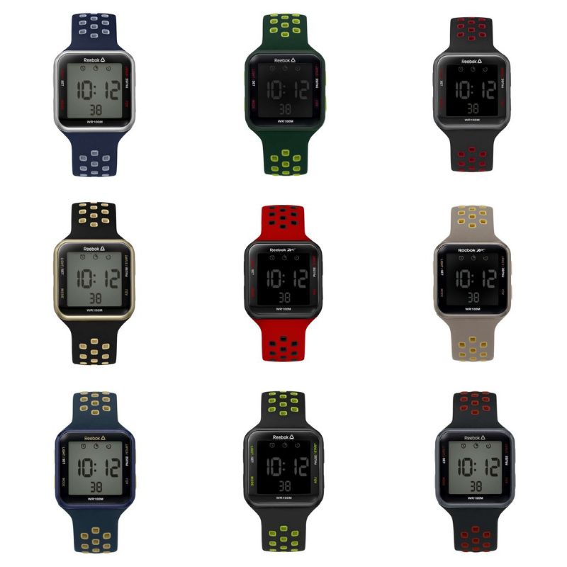 REEBOK RD-SQE-G9-PNPN-W3 DIGITAL jam tangan pria wanita sport tali rubber garansi resmi 2 tahun