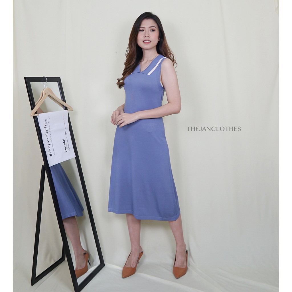 Yelish dress blue import - Thejanclothes