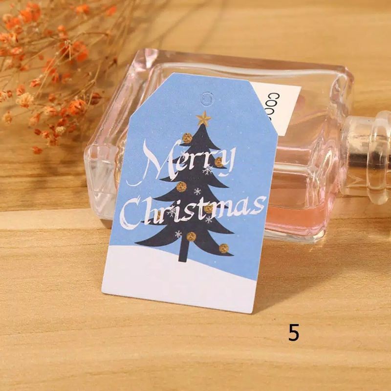 

Kartu Label/ Hang Tag Natal Merry Christmas (10pcs/set)