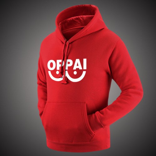 Sweater Anime ONE PUNCH MAN Oblong / Hoodie OPPAI Jumper Pria Wanita Size S M L XL XXL XXXL