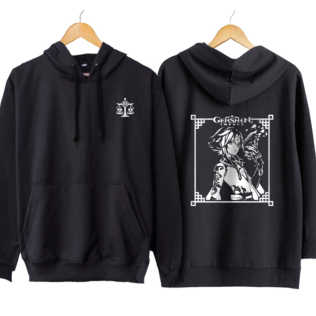 Jaket hoodie jumper japan geme XIAO liyue - GENSHIN IMPACT material cotton fleece