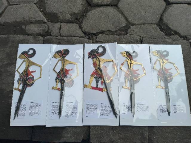 (BISA COD) WAYANG KULIT PANDAWA LIMA MINI CAPERAN SUPER HALUS ISI 5 PCS YUDISTIRA BIMA ARJUNA NAKULA