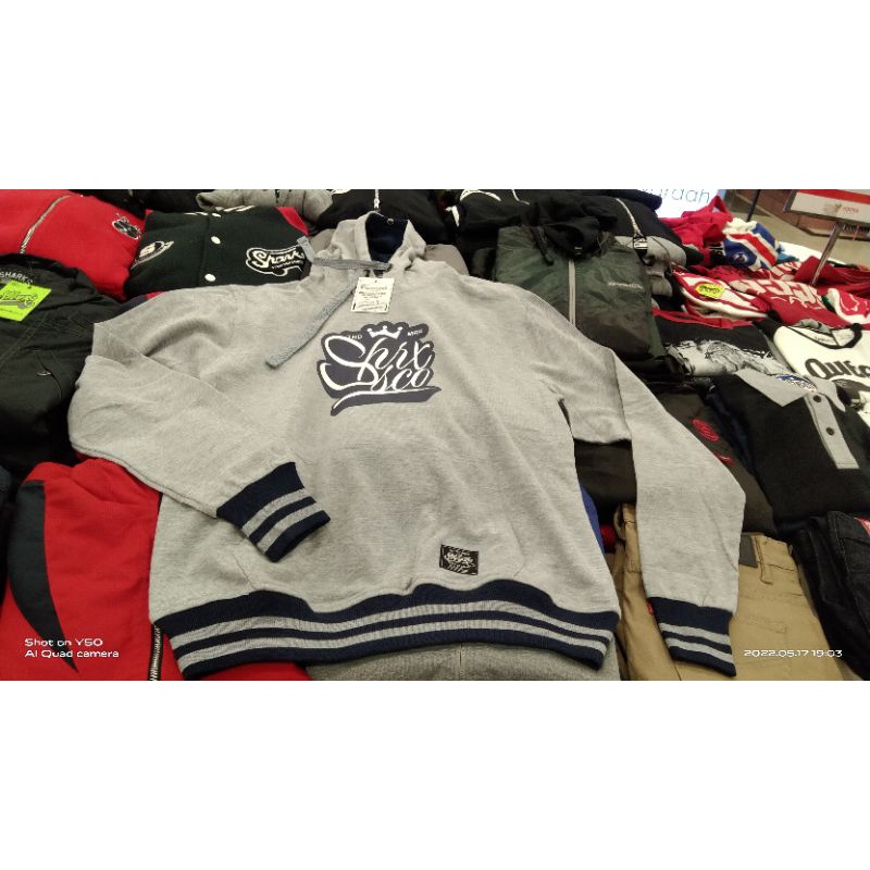 JAKET HOODIE SHARKS PRIA ORIGINAL