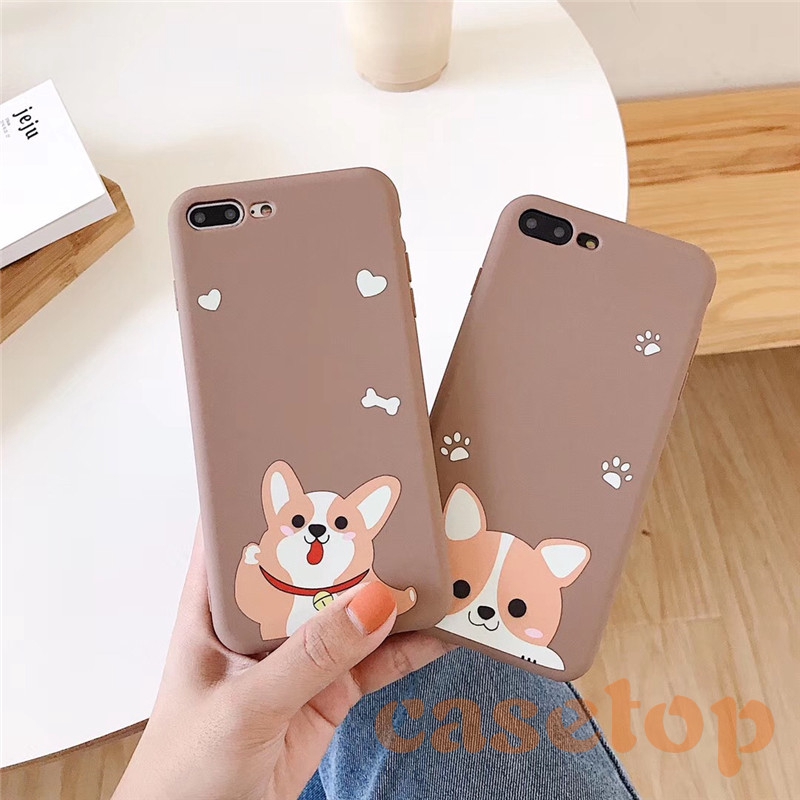 Casing Soft Case Motif Anjing Corgi Lucu Untuk Oppo F11 F9 F9pro